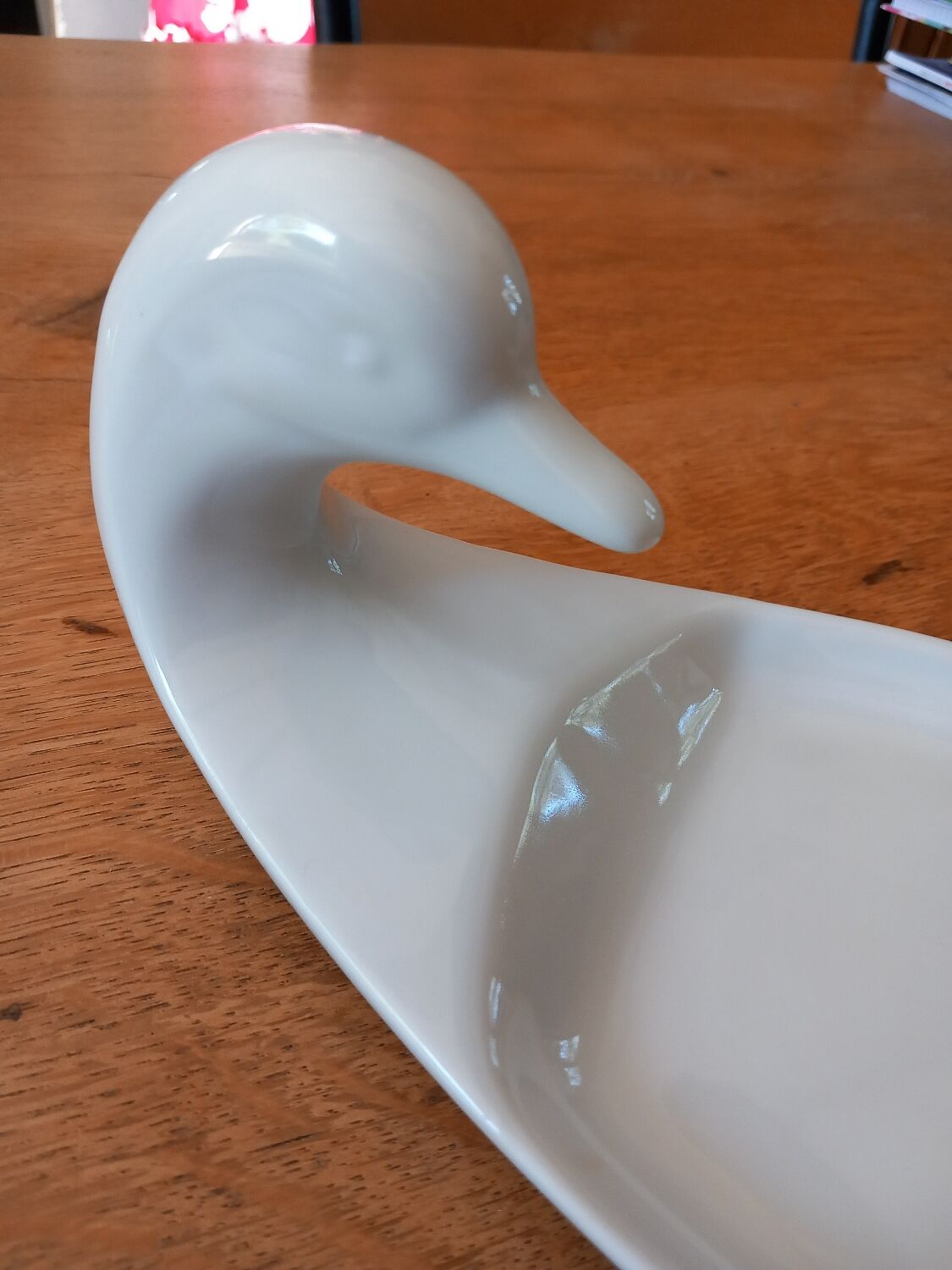1 porcelain duck head foie gras dish