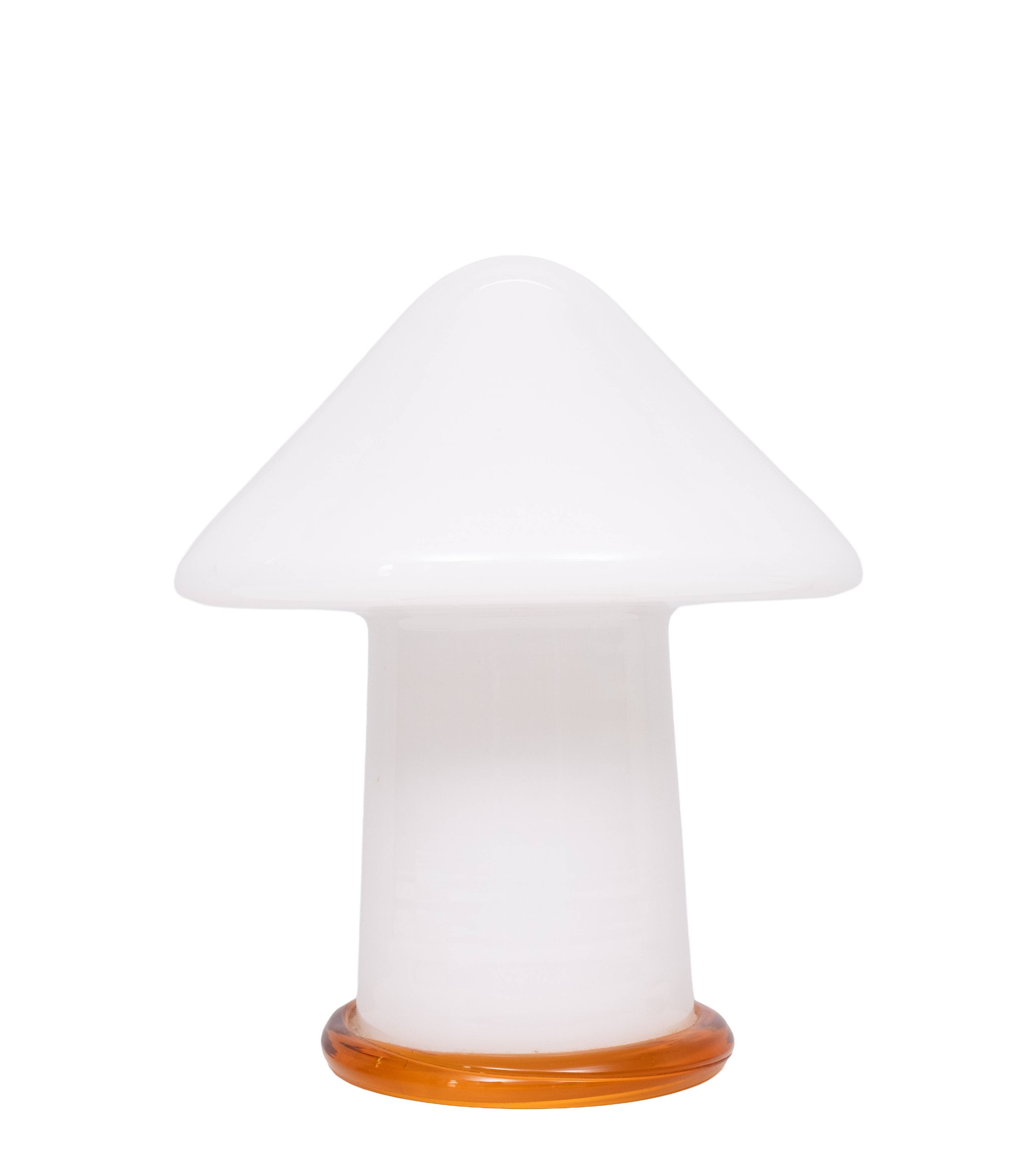 Stunning set Murano Mushroom table lamps 1970s Italy