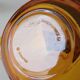 Vintage amber Duralex ashtray from the 1970s.