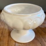 White ceramic bowl on foot