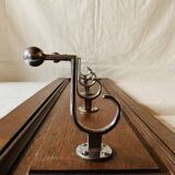 Art Deco wall-mounted coat rack in solid wood - 5 hooks