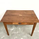 Solid cherry wood desk with spindle legs