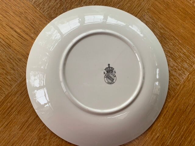 5 plates kg luneville France vintage 1970