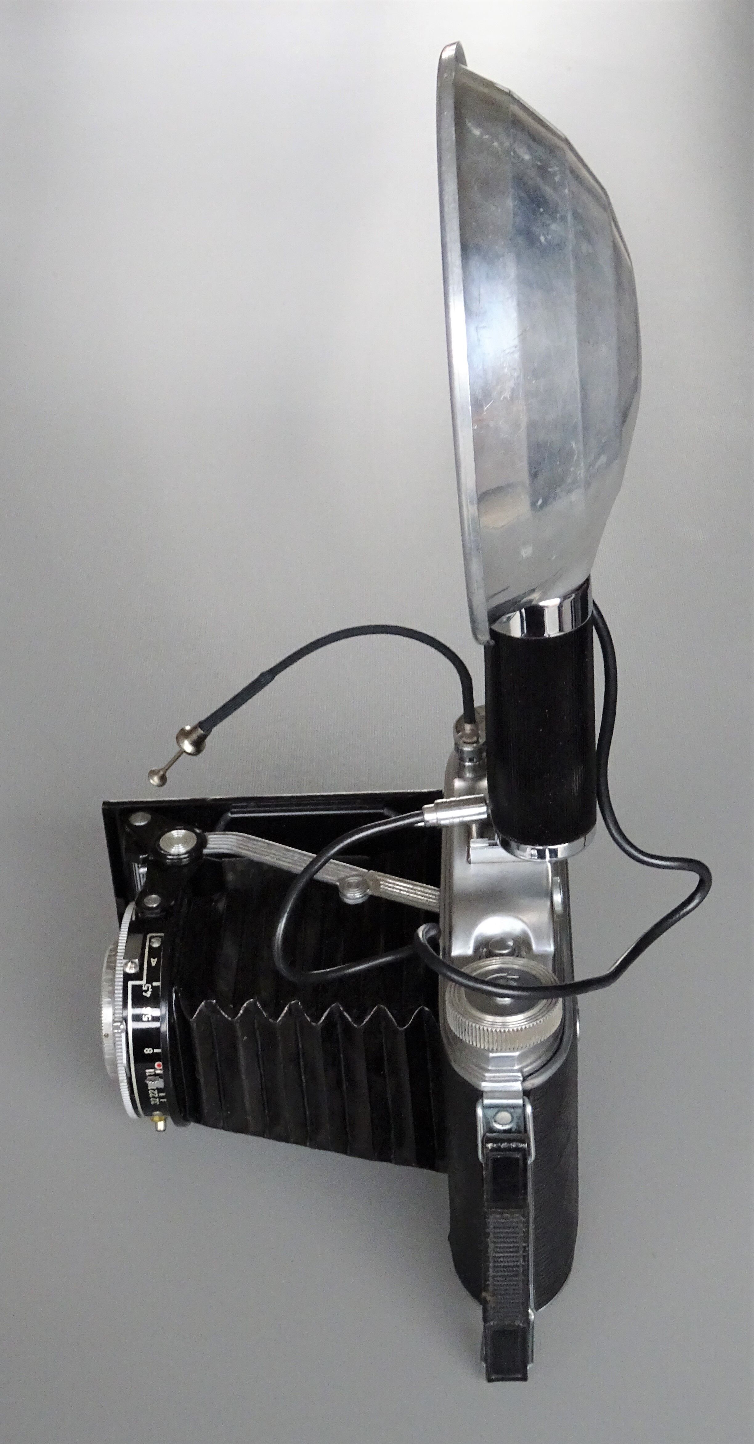 Vintage camera of reporters circa 1950