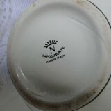 Ceramic belly pitcher lid and spout closed capodimonte chimeric decoration