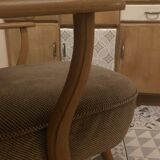 "Cocktail" Armchair 1950 – Compass Legs & Firm Spring Seat