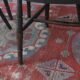 Antique set of 4 farmhouse patinated oak dining chairs, 19th century