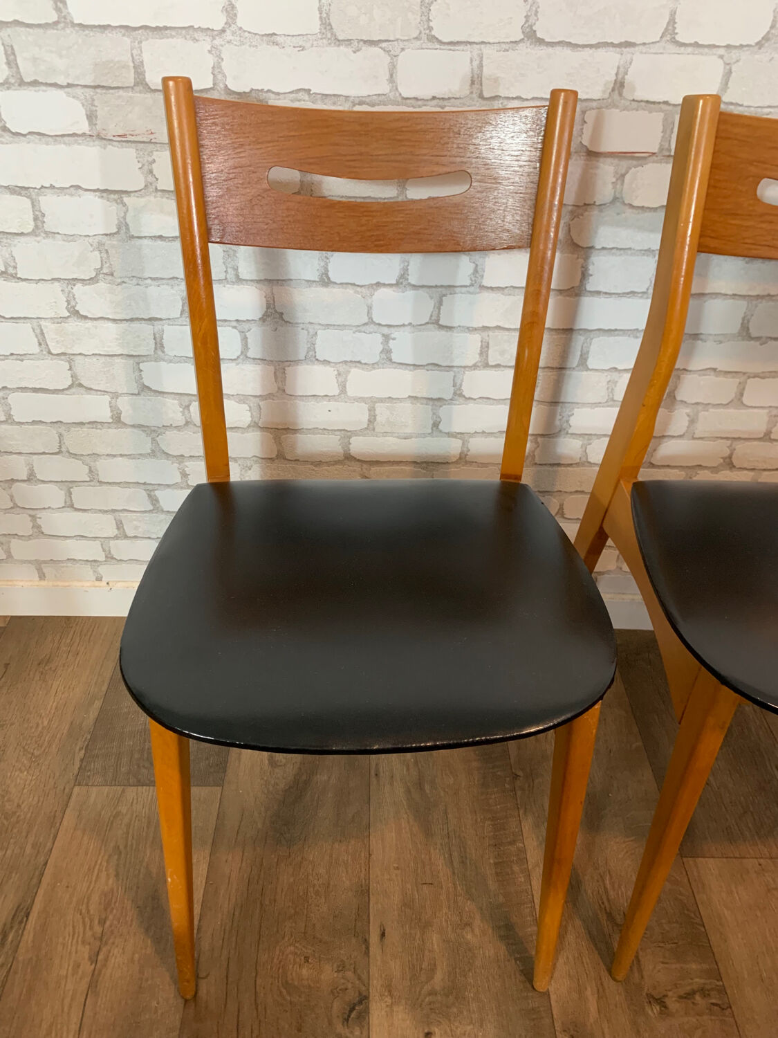 4 vintage Scandinavian style chairs