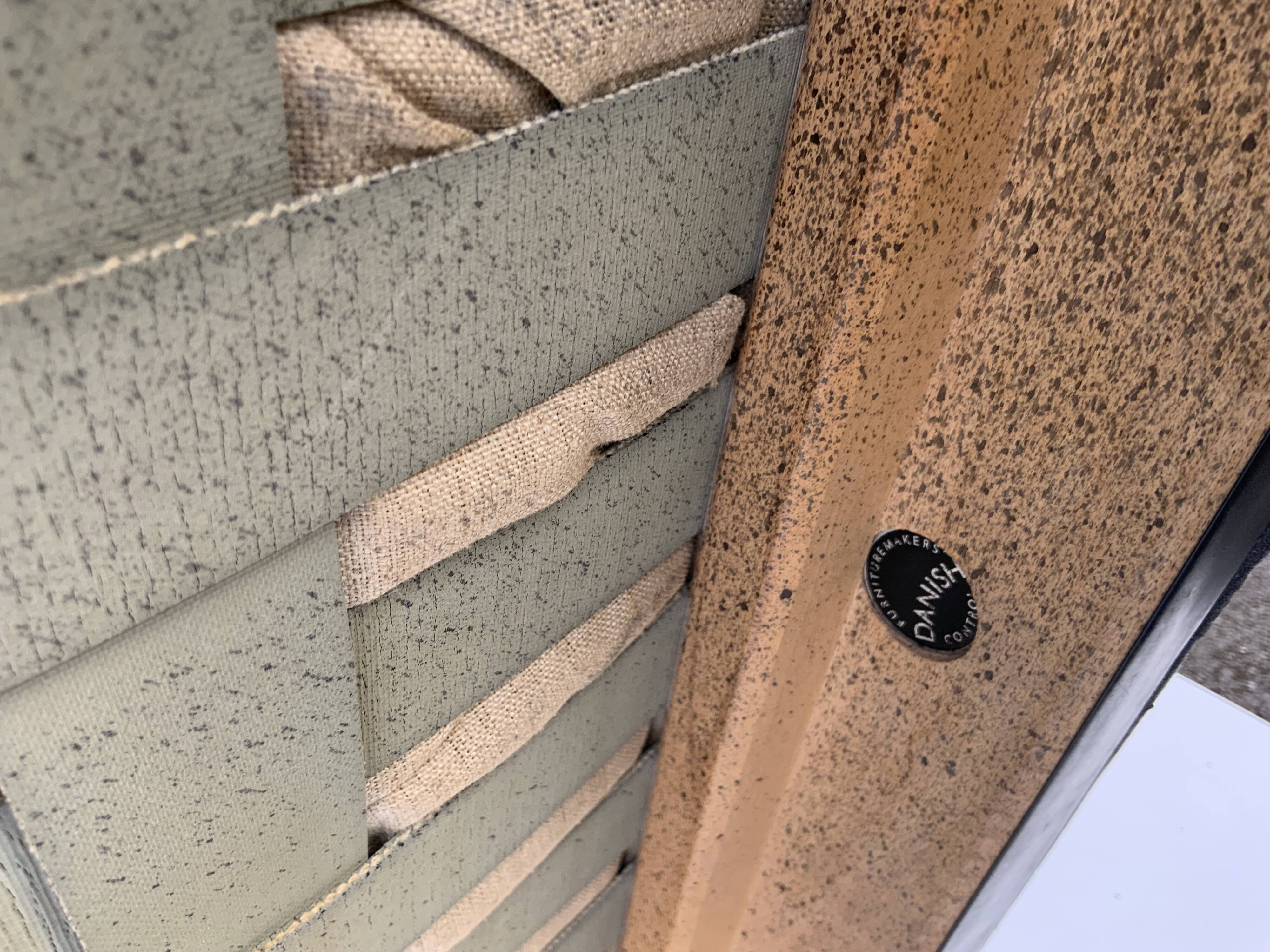 Vintage Retro Danish High Back Armchair Designed by H.Olsen Denmark 1960s