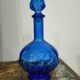 Round Electric Blue Bottle