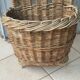Ancien panier hotte de vendange en osier