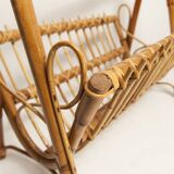 Bamboo magazine rack 1960