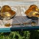 Hand-painted Porcelain Black Swan Salt Cellars Set in original box