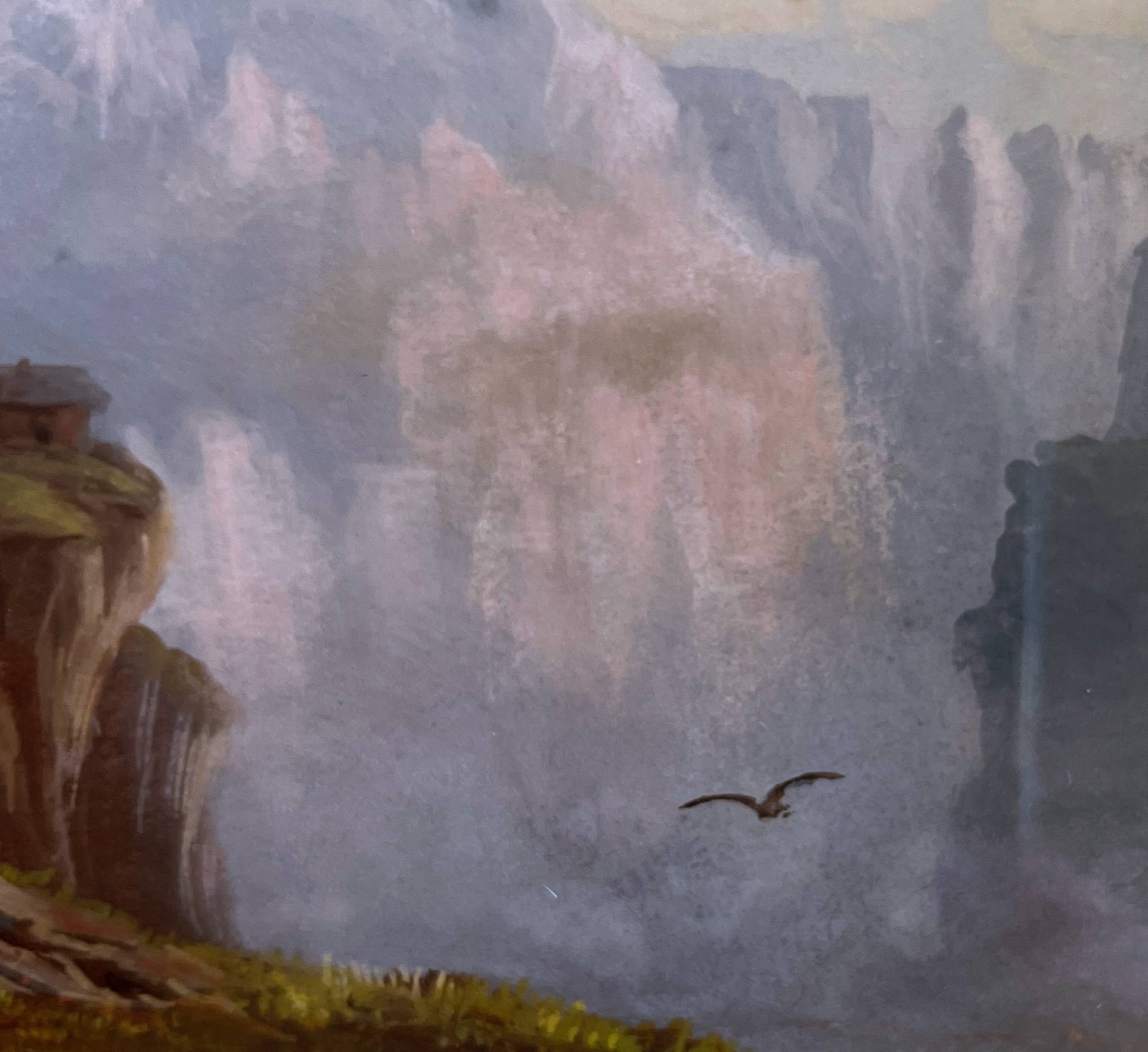 Chamonix Mont Blanc painting "Dôme du Goûter" and "Grand Murevan"