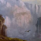 Chamonix Mont Blanc painting "Dôme du Goûter" and "Grand Murevan"
