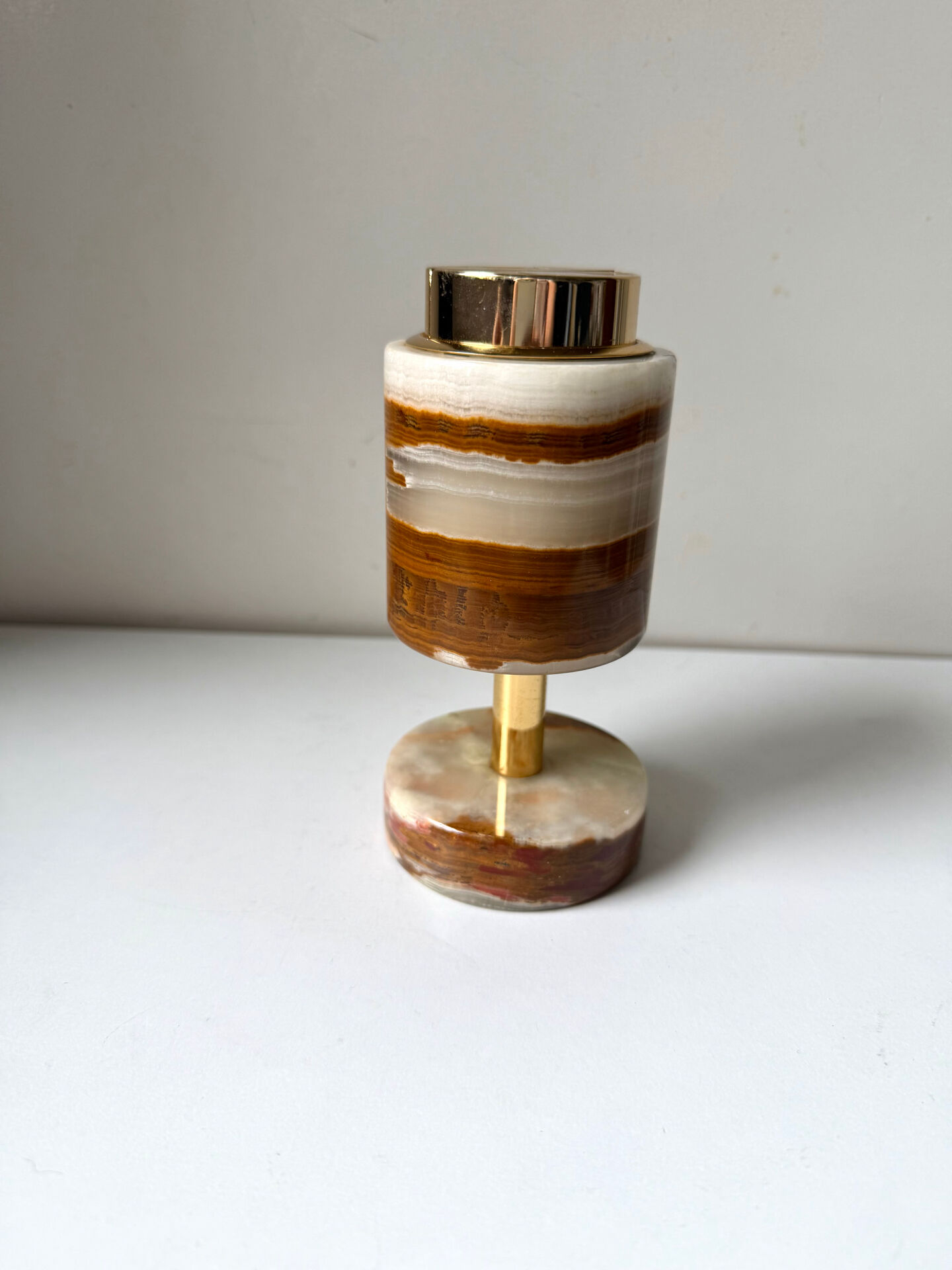 Vintage SAROME Japan Marble Onyx Table Lighter