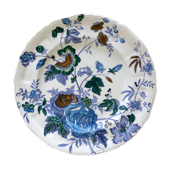 Large chinese porcelain plate "Belvedere" numbered from mason's england manufacture
