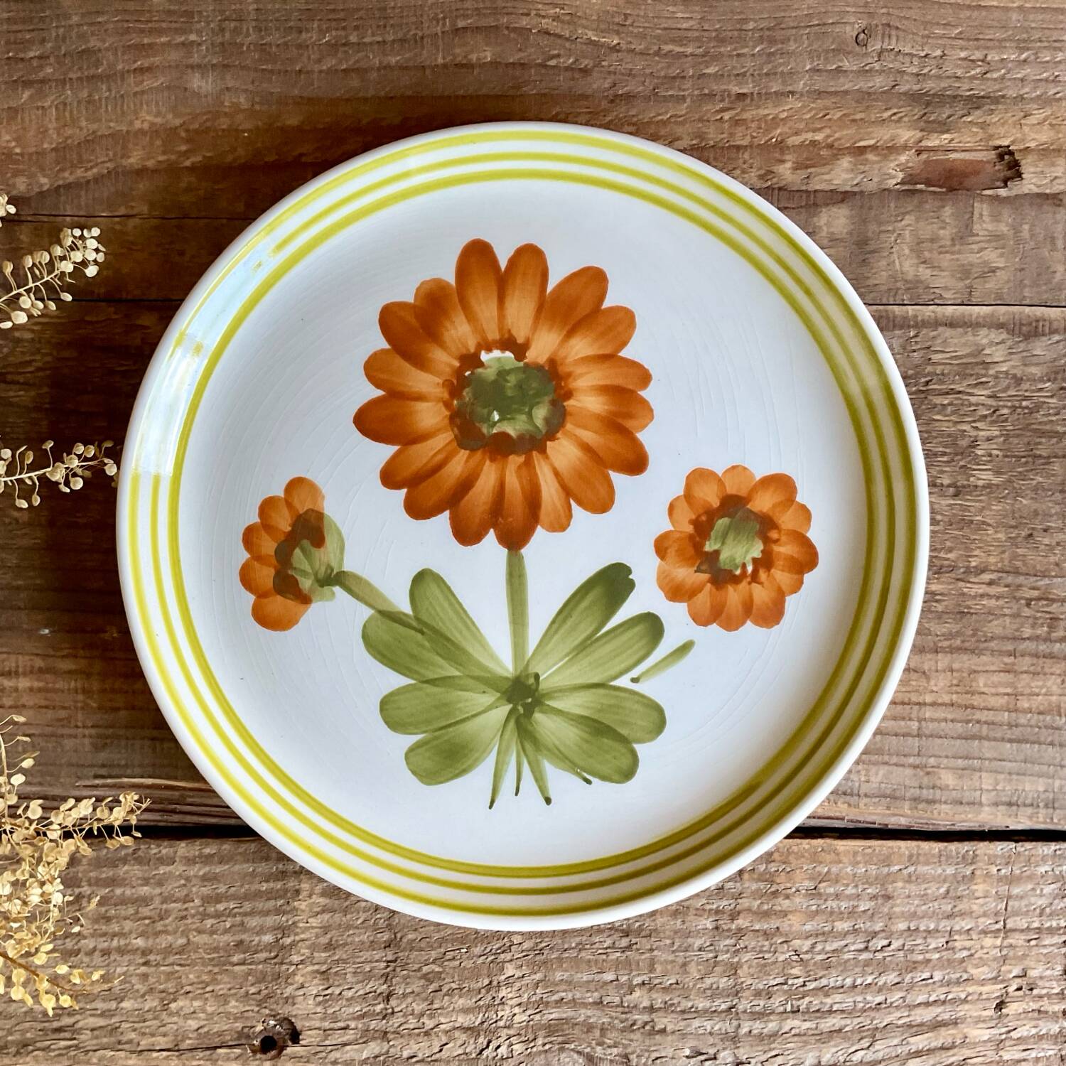 4 sarreguemines and digoin dessert plates