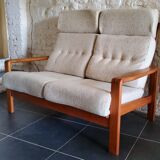 Vintage solid wood sofa