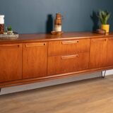 Retro Teak 1960s Meredew Mid Century Sideboard On Hairpin Legs