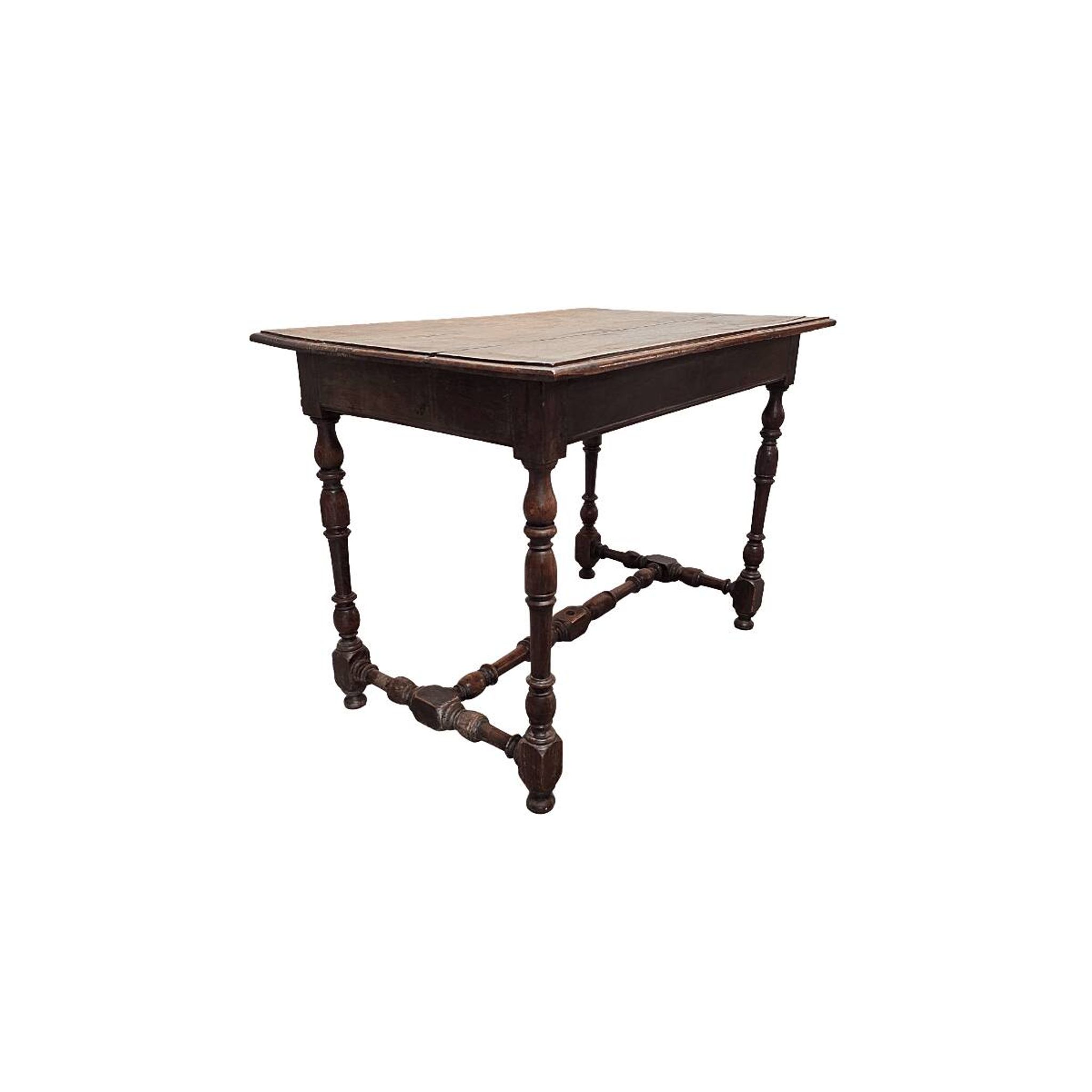 French Louis XIII style oak table with drawer, early 1700s