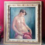 Femme nue Huile sur toile
