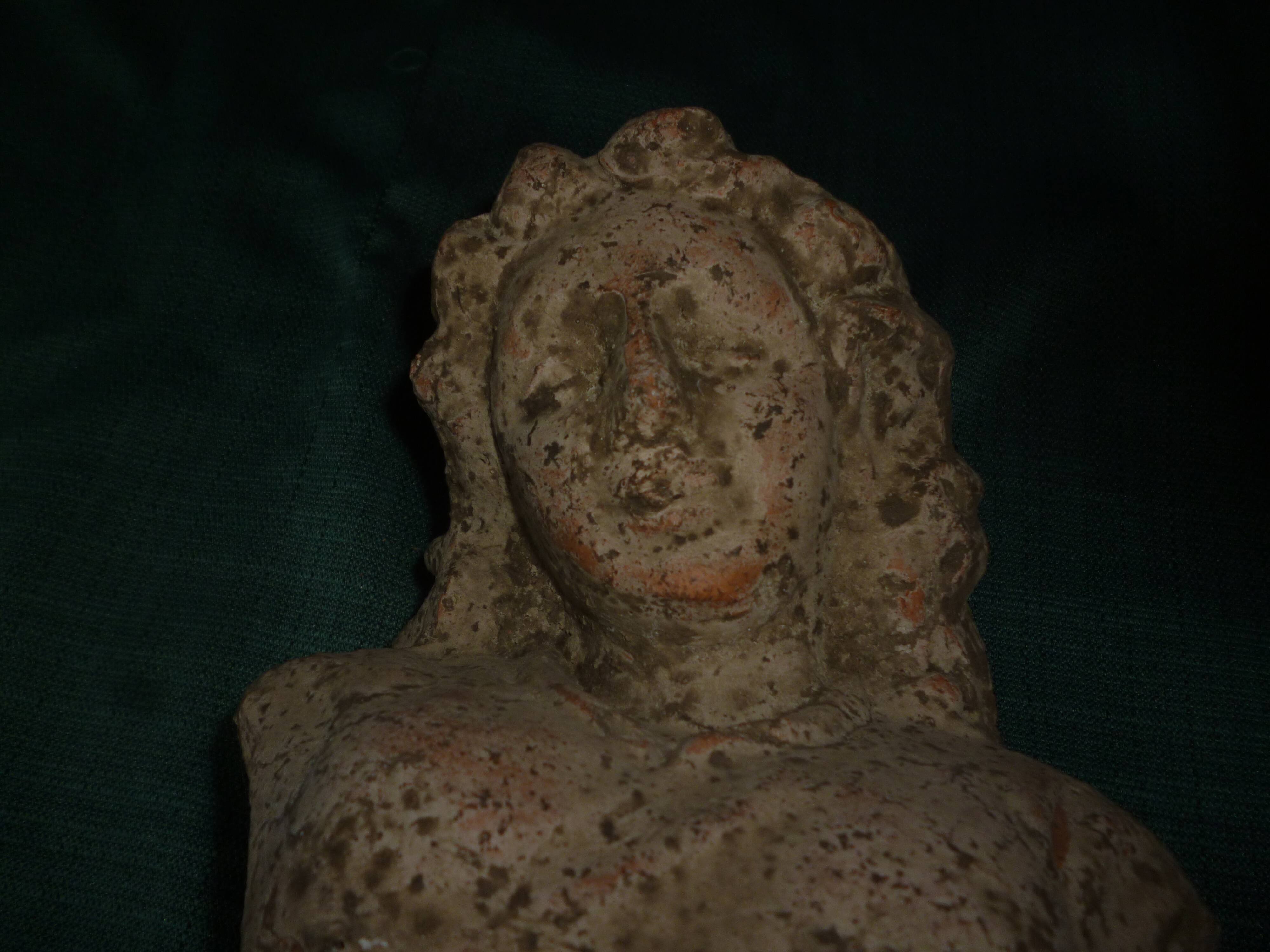 Antique terracotta bust