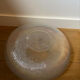 Holophane glass and brass photophore