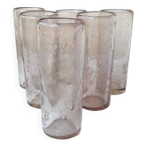 6 verres bullés
