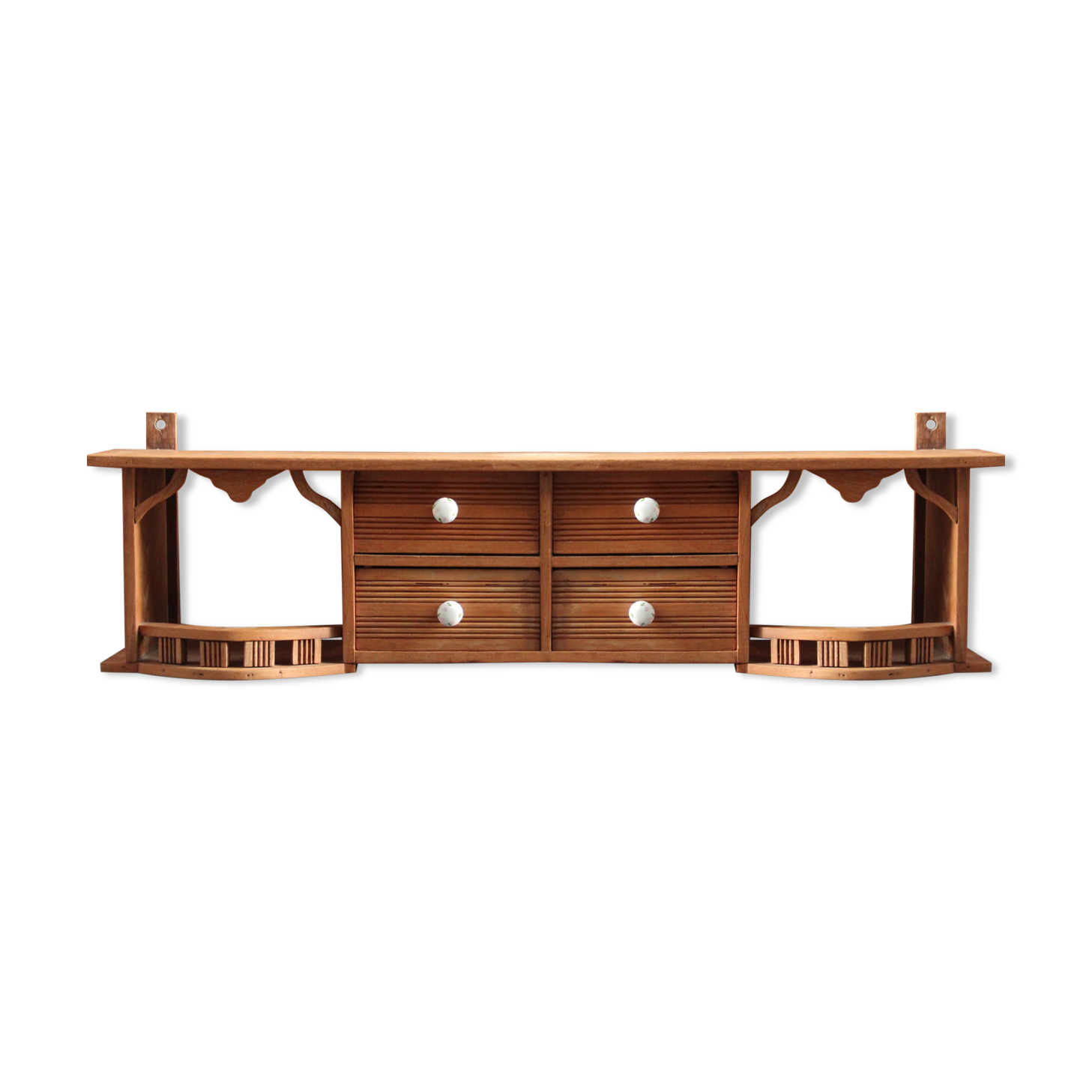 Wall shelf with drawer, early 20th century