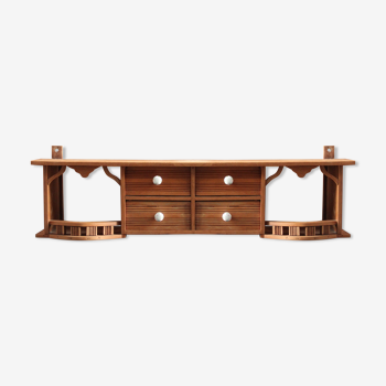 Wall shelf with drawer, early 20th century