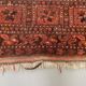 Vintage Afghan Turkoman village Rug 170x112 cm, Red, Black Tribal Medium