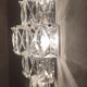Kinkeldey glass wall lamp, Germany, 1970