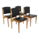 Set of 4 Scandinavian oak chairs, Karl Erik Ekselius, JOC, Sweden, 19