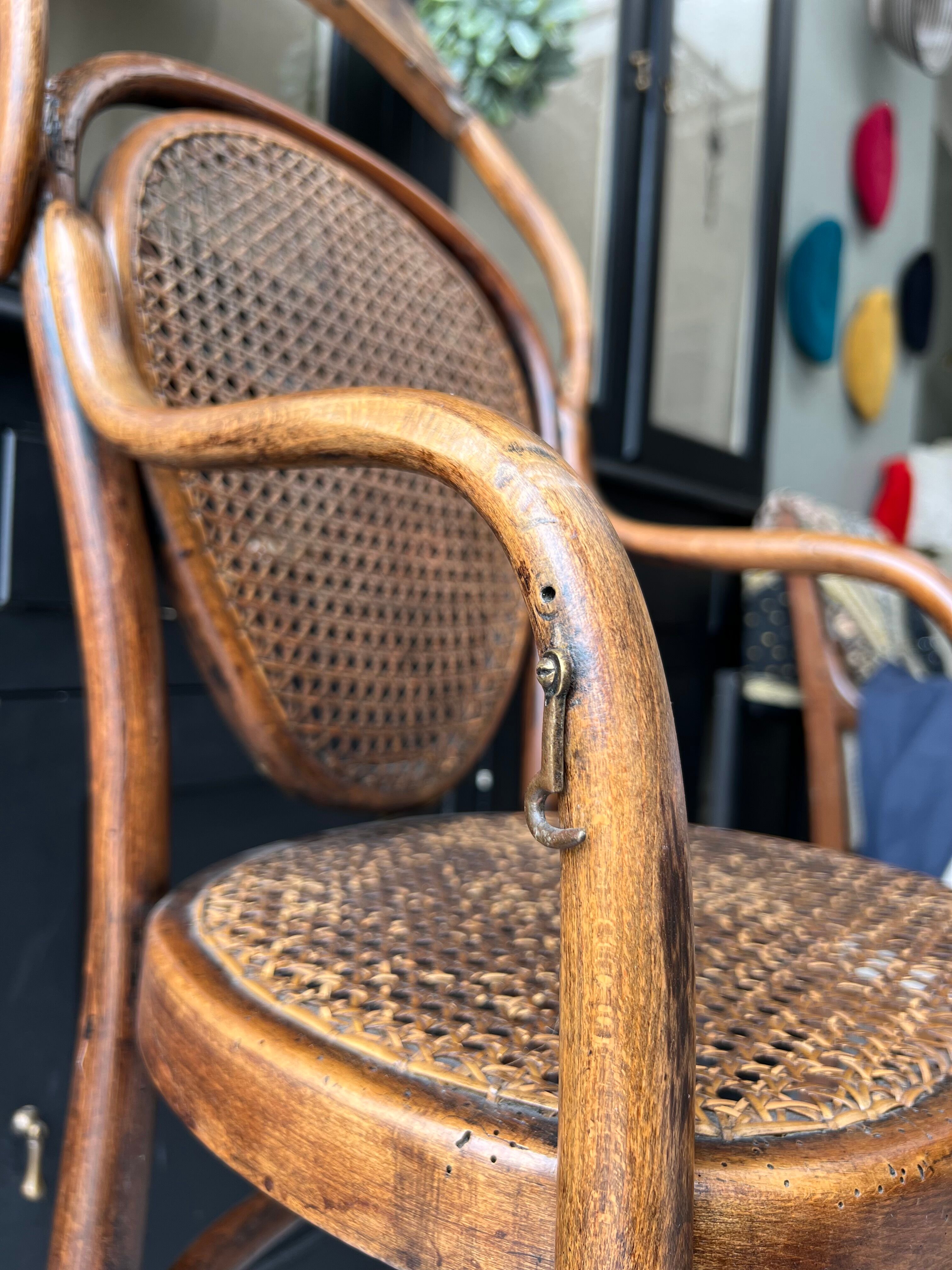 Rattan high chair cannages year 30