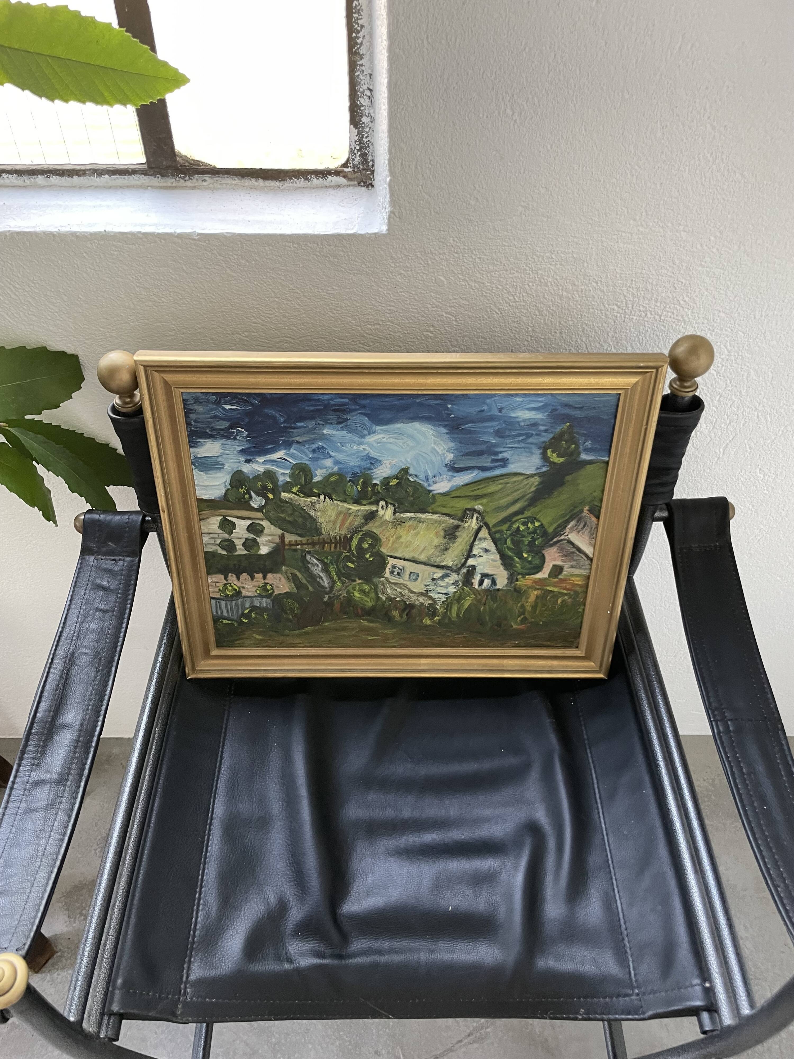 Oil painting Chaumes de Cordeville