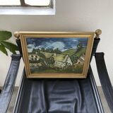 Peinture à l’huile Chaumes de Cordeville