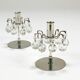 Paire de chandeliers „Lights of Vienna“ J.L. Lobmeyr, cristaux Swarovski facettés