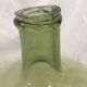 Dame-jeanne ancienne verte transparente  8, 10L