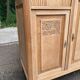 Art Deco buffet renovated in solid oak and breccia marble from the 1930s.
