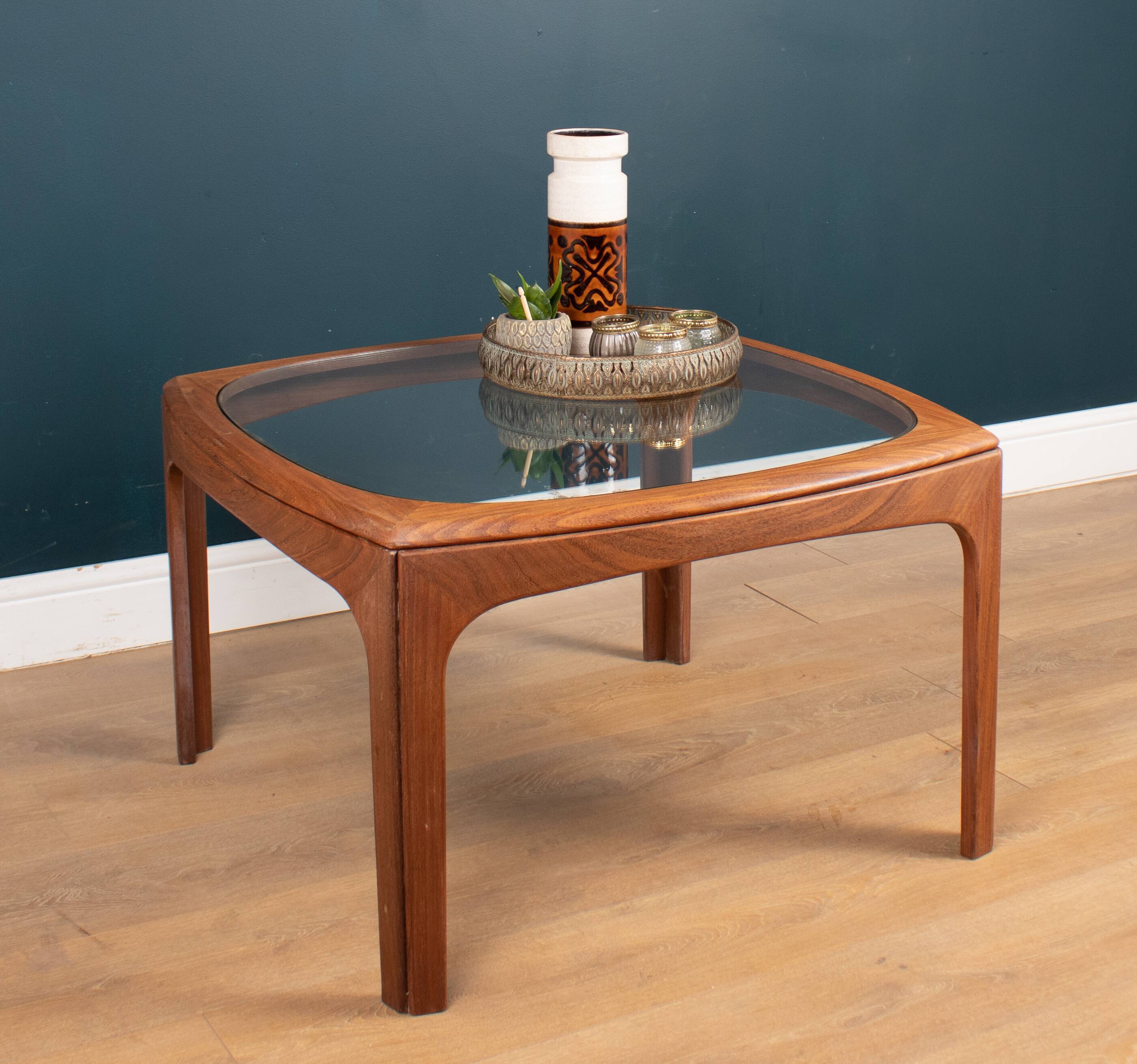 Retro Teak 1960s G Plan Fresco Teak & Glass Coffee Table