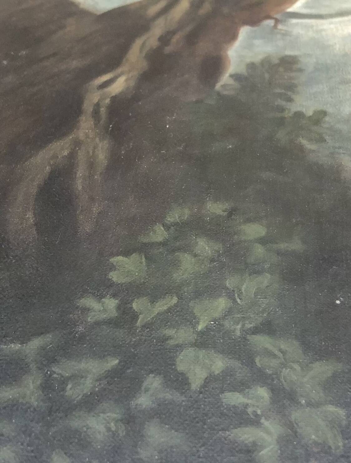 Painting Oil on canvas after Murillo Saint Jean Batiste early 20th century