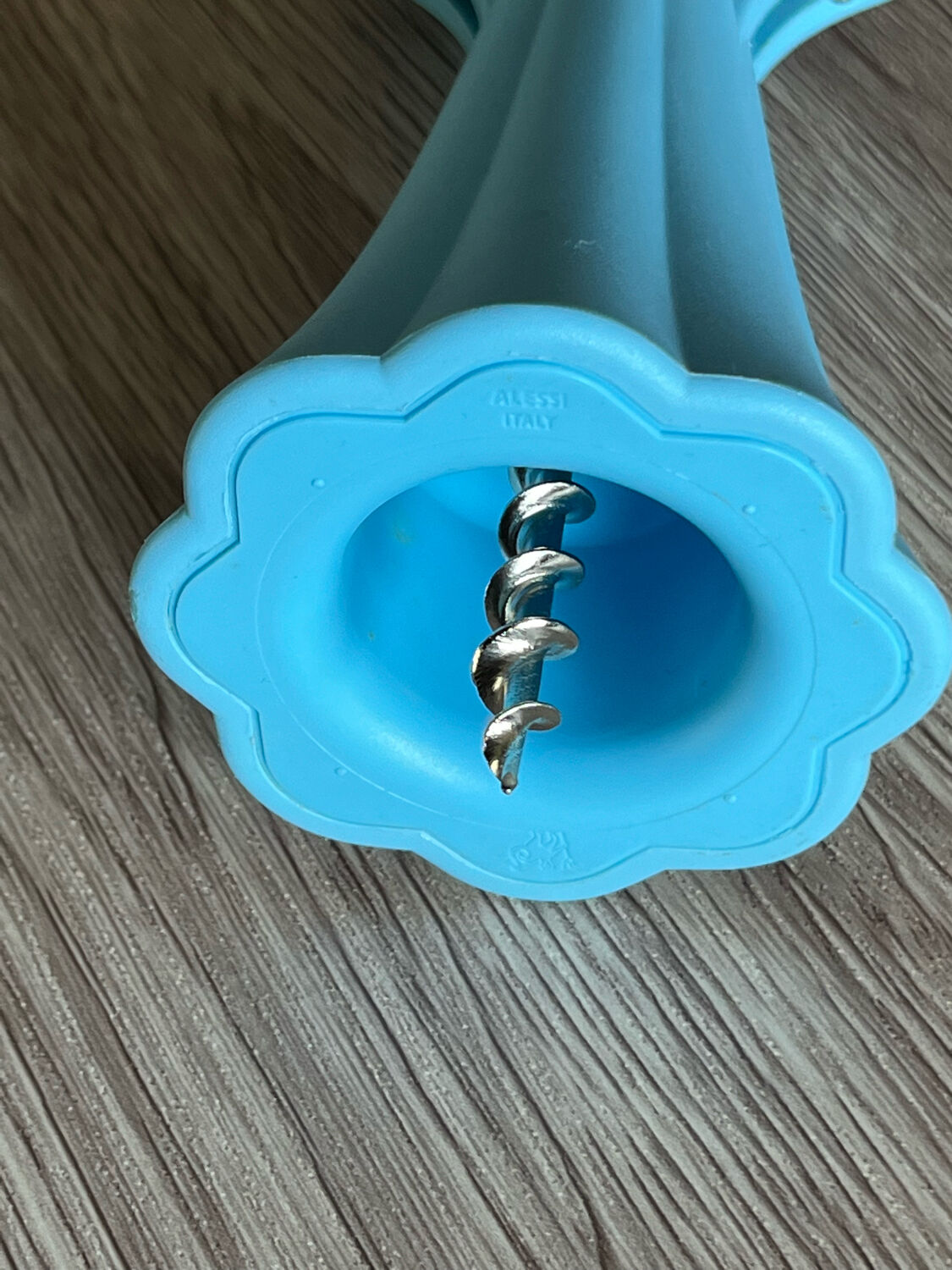 Blue corkscrew Anna . G Alessi