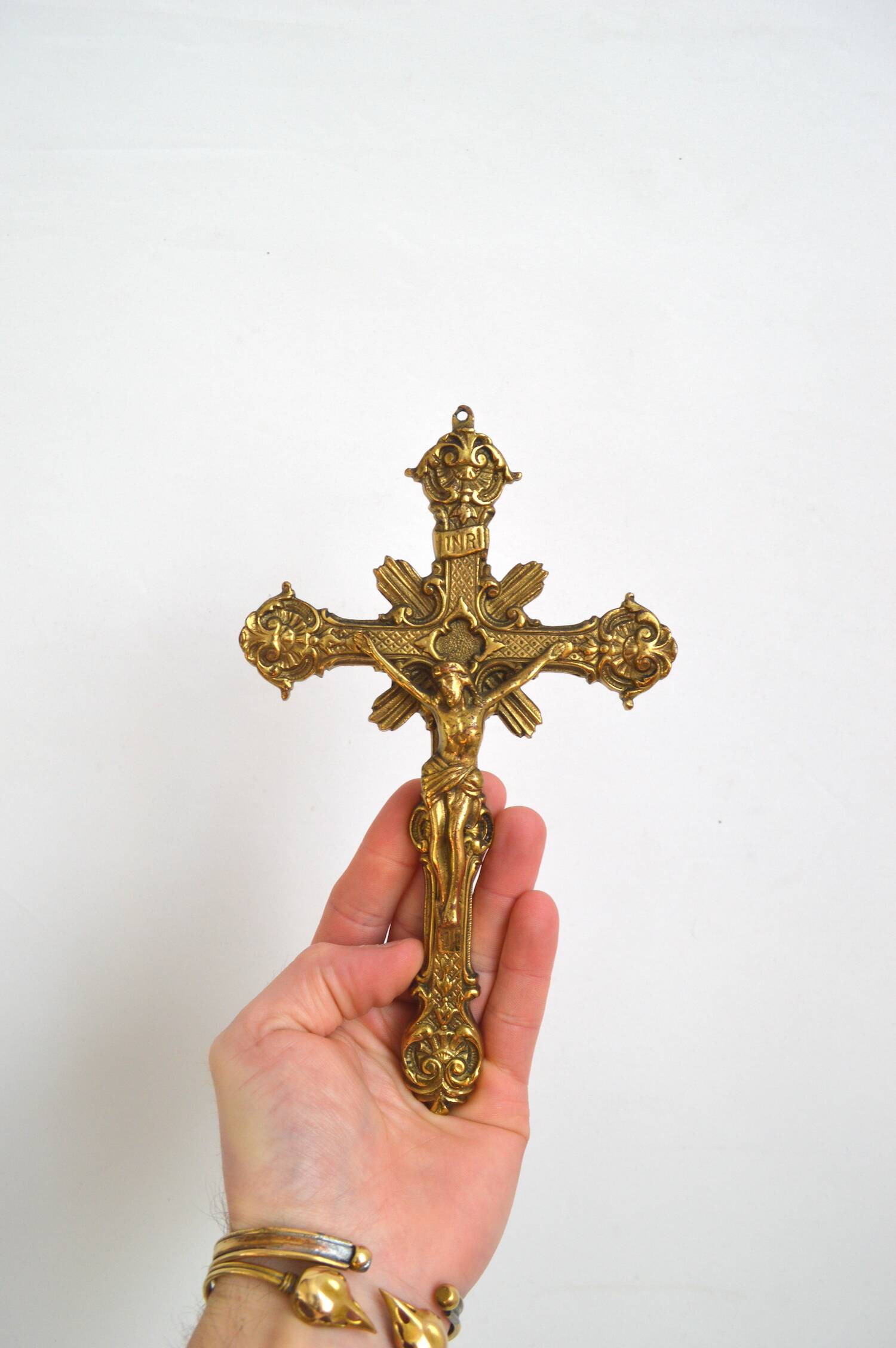 Brass crucifix