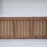 1970s, 3-seater Danish sofa, brown furniture leather with patina.