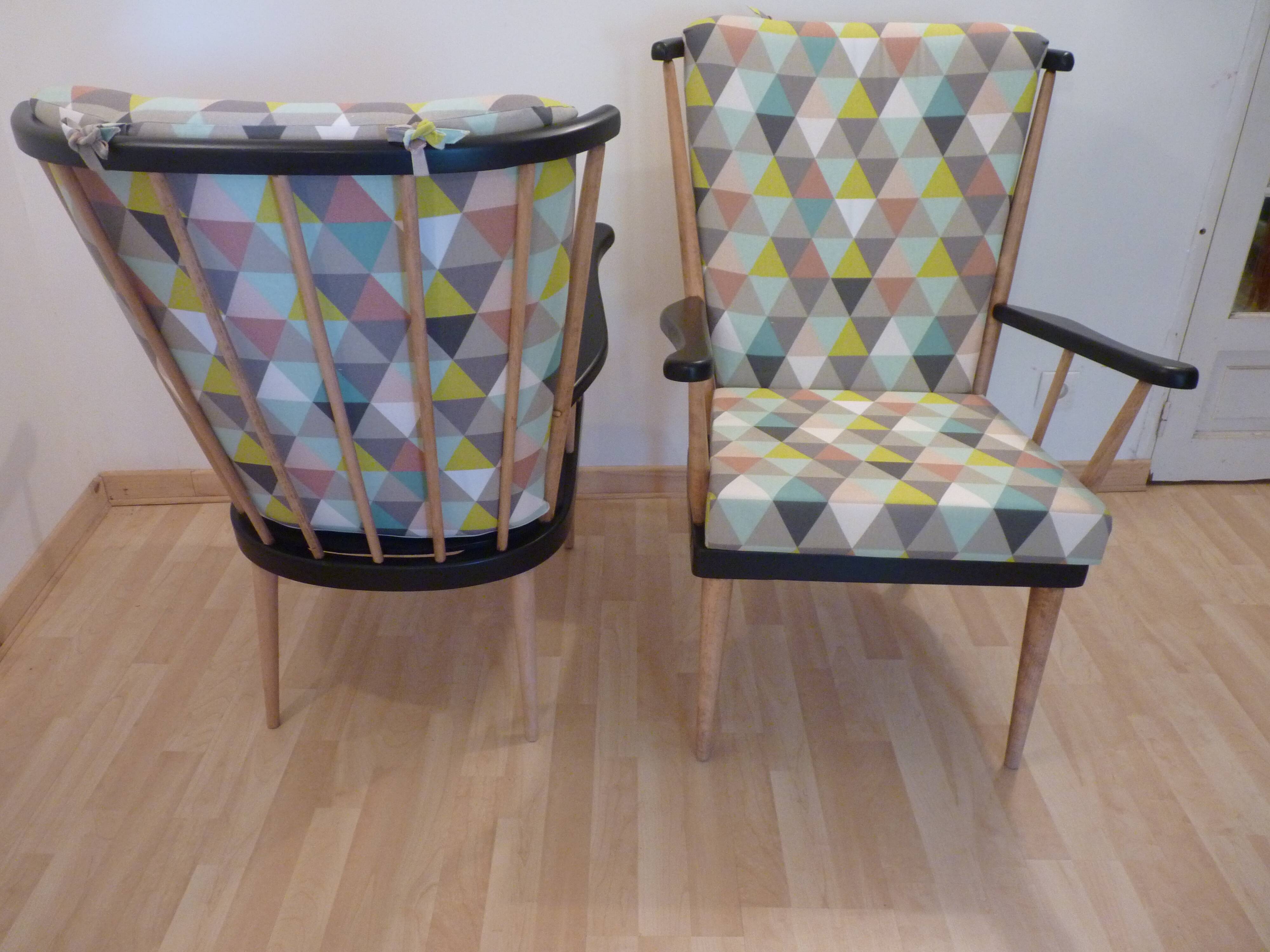 Paire de fauteuils vintage Baumann