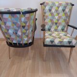 Paire de fauteuils vintage Baumann