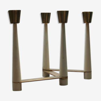 Modernist brass candlestick 1960s