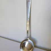 Shady vintage silver-plated metal ladle 2106277