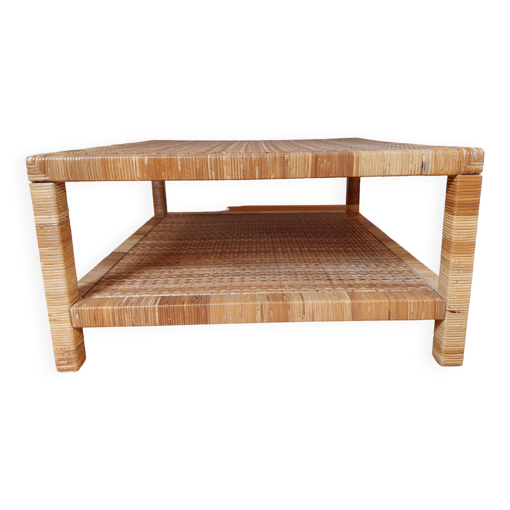 Rattan coffee table